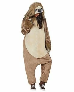 Adult Faux Fur Sloth Union Suit