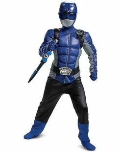 Kids Blue Beast Morphers Ranger Costume - Power Rangers -Spook & Style Shop 01447390 d