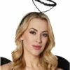 Black Sequin Fallen Angel Halo