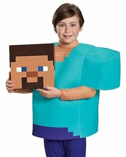 Kids Steve Costume Deluxe - Minecraft -Spook & Style Shop 01448075 e