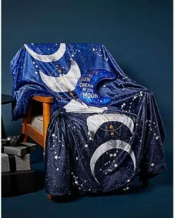 Tarot Moonphase Fleece Blanket -Spook & Style Shop 01455914 d