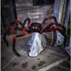 21 Inch LED Red And Black Jumping Spider Animatronic