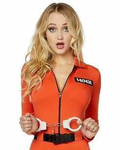 Adult Prisoner Catsuit Costume -Spook & Style Shop 01464726 c
