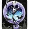 Graveyard Jack Skellington Fleece Blanket - The Nightmare Before Chris