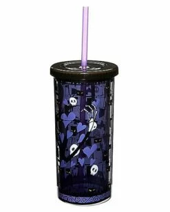 Jack Skellington Cup With Straw 20 Oz. - The Nightmare Before Christma -Spook & Style Shop 01465145 c