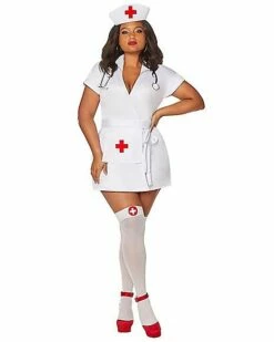 Adult Classic Nurse Plus Size Costume