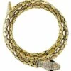 Goldtone Roman Snake Cuff