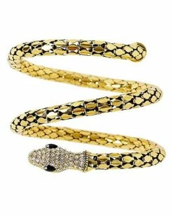 Goldtone Roman Snake Cuff -Spook & Style Shop 01468677 c