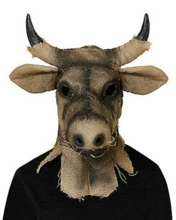Moving Mouth Bull Scarecrow Full Mask