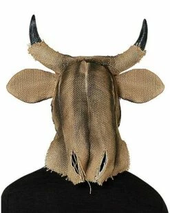 Moving Mouth Bull Scarecrow Full Mask -Spook & Style Shop 01471218 c