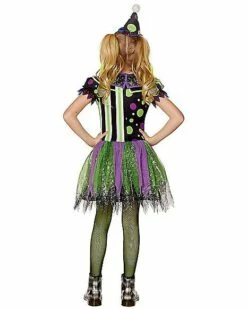 Kids Glow In The Dark Neon Clown Costume -Spook & Style Shop 01472075 b