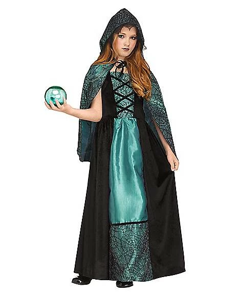 Kids Emerald Sorceress Costume 1 Kids Emerald Sorceress Costume