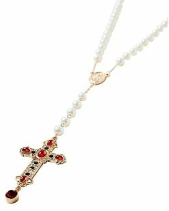 Day Of The Dead Rosary Cross Necklace -Spook & Style Shop 01474832 c