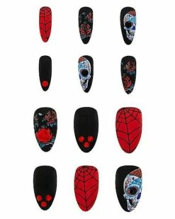 Day Of The Dead Press On Nails -Spook & Style Shop 01474873 b
