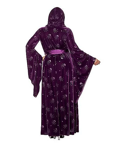 Plus Size Adult Velvet Celestial Robe 2 Plus Size Adult Velvet Celestial Robe - Image 2