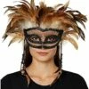 Witch Doctor Feather Eye Mask