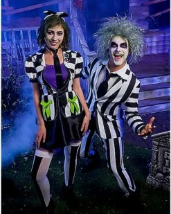 Adult Beetlejuice Striped Suit -Spook & Style Shop 01484245 c