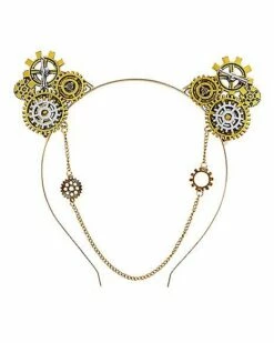 Steampunk Gears Cat Ear Headband