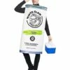 Adult White Clam Seltzer Costume
