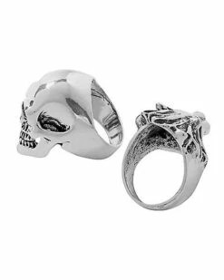Punk Skull And Lion Rings - 2 Pack -Spook & Style Shop 01486620 b