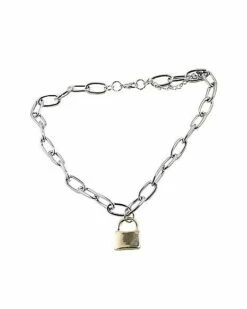 Punk Padlock Chain Necklace
