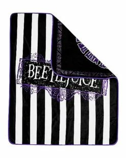 Reversible Beetlejuice Fleece Blanket -Spook & Style Shop 01488022 d