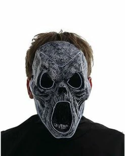 Light-Up EL Wire Wailing Spirit Half Mask