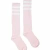 Pink And White Knee High Socks