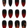 Devil Flame Press On Nails