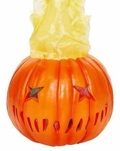 Light-Up Flaming Pumpkin - Trick 'r Treat -Spook & Style Shop 01490200 d