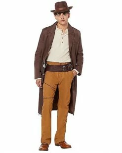 Adult Brown Trench Coat -Spook & Style Shop 01492560 a