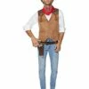 Adult Western Cowboy Plus Size Costume Kit