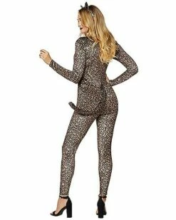 Adult Cheetah Catsuit Costume -Spook & Style Shop 01493949 c