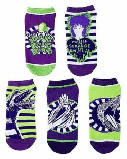 Beetlejuice Ankle Socks - 5 Pair