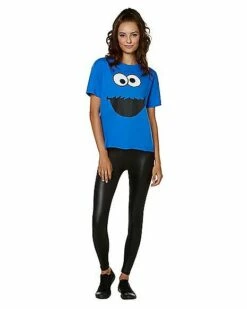 Adult Cookie Monster T Shirt - Sesame Street -Spook & Style Shop 01496322 d