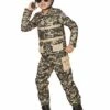 Kids Military Soldier Costume