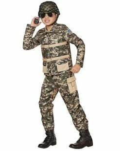 Kids Military Soldier Costume