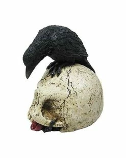 Gothic Noir Raven Skull Table Topper -Spook & Style Shop 01502251 b