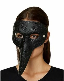 Female Plague Doctor Half Mask -Spook & Style Shop 01503358 c