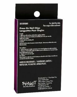 '80s Black Press On Nails -Spook & Style Shop 01504679 d