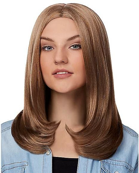 '90s Light Brown Flip Wig 1 '90s Light Brown Flip Wig