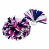 Pink Blue And White Cheerleader Pom Poms