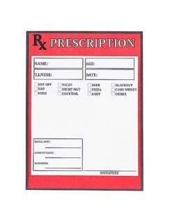Rx Prescription Notepad