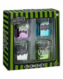 Beetlejuice Mini Glass Set - 4 Pack -Spook & Style Shop 01517374 g