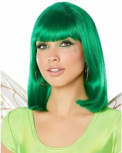 Green Pageboy Wig