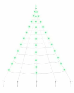 10 Ft. Light Up Green Spider Web -Spook & Style Shop 01523372 c