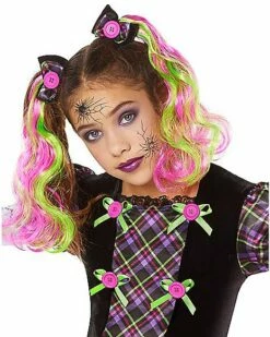 Kids Neon Broken Doll Costume -Spook & Style Shop 01524081 c