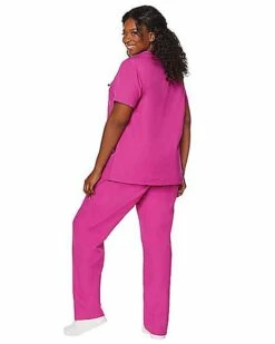 Adult Magenta Medical Scrubs Costume -Spook & Style Shop 01525971 c
