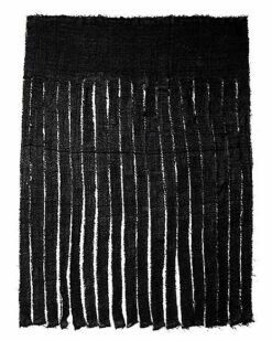 Black Shredded Curtain