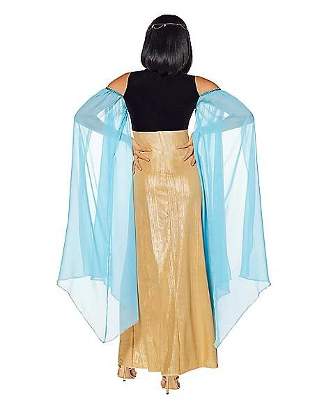 Adult Blue And Gold Cleopatra Costume 2 Adult Blue And Gold Cleopatra Costume - Image 2